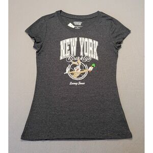 Looney Tunes New York Brooklyn Graphic Tee Bugs Bunny Cartoon Fun‎ Womens Large